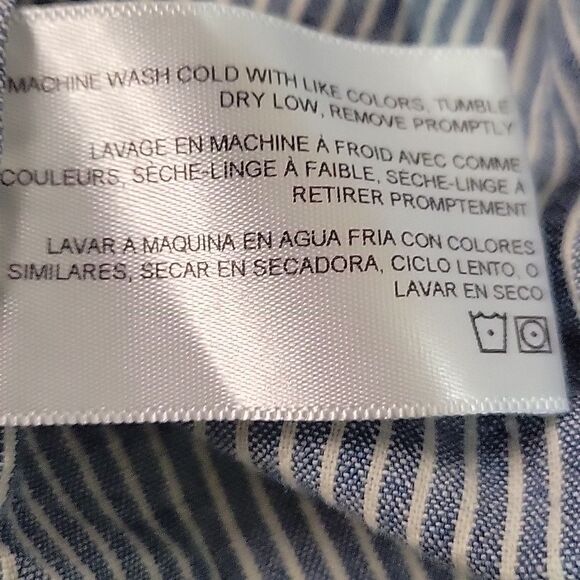 AG Standard Fit Striped Long Sleeve Button Down Shirt Men’s Size Small - Picture 7 of 7